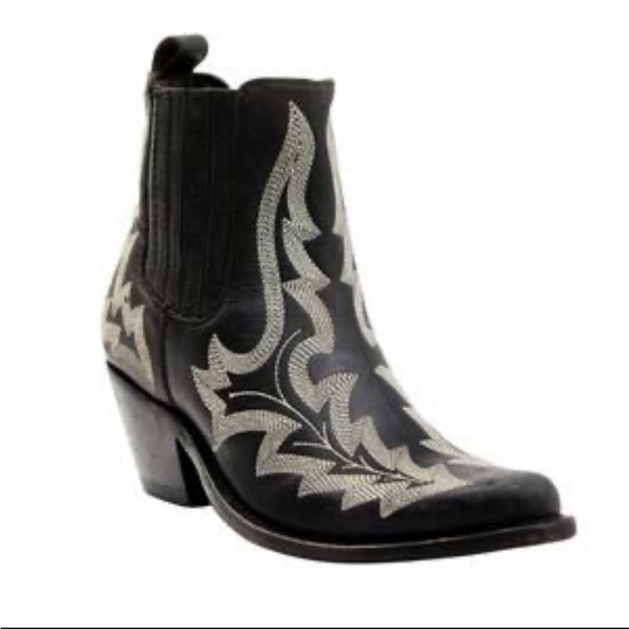 Liberty Black Simone Stitched Ankle Boot Sz 9 - Picture 3 of 13